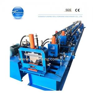 Buy cheap Container Bottom Rail Channel Roll Forming Gutter Machine Hydraulic Cutting product