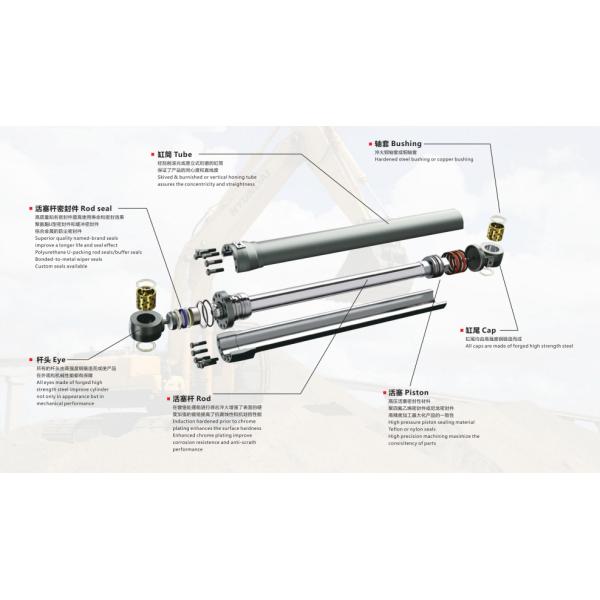 OEM Mini Excavator Hydraulic Cylinder for Small Tractors and Loaders