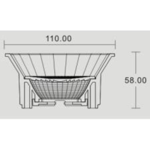 High Reflectivity Led COB Reflector , Anti Oxidation Optics Reflector Cup