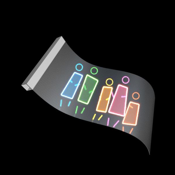 P10 Flexible Transparent Full-color LED Display Adhesive LED Screen on Glass for Outdoor Indoor Use