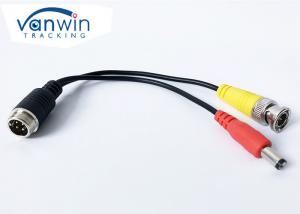 China MDVR 4 Pin Male To BNC Male DC Cable 23cm Length For Car Camera on sale