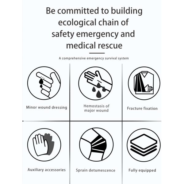 Cycling & Motorcycle DIN13167 Standard First Aid Kit Manual Power Source Emergency Medical Supplies & Training