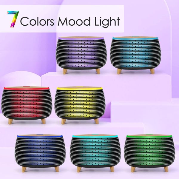 Private Model Factory Price Wholesale Aroma Essential Oil Diffuser/Humidfier With 7 Led Light and Waterless Auto Shut-Off