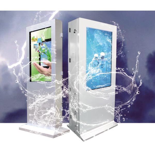 Customized 43 Inch Outdoor Touch Screen Kiosk 1920 * 1080 Resolution Built - In HD Audio