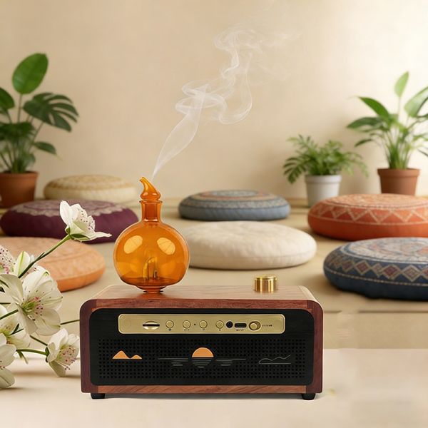 Quality 100cbm Coverage Luxurious Modern Home Aroma Diffuser With Bluetooth Audio for sale