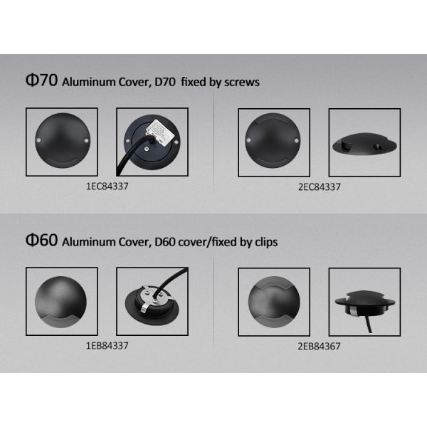 IP65 Rated 1W LED Underground Deck Light Outdoor Step Driveway Lighting 12V Inground Uplights for Road Use