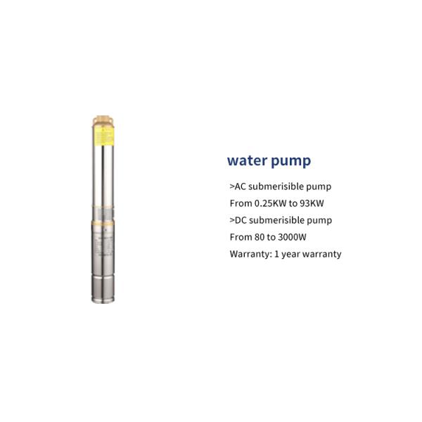 Portable High Head Solar Powered Submersible Water Pump 110V 2HP For Irrigation System
