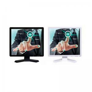 China Black 1280 X 1024 17 Inch Industrial Touch Monitor LCD Resistive Single Point on sale