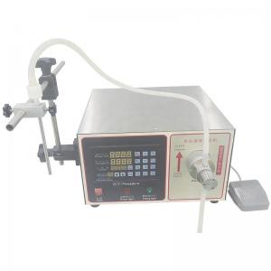 Buy cheap Table Top Small Size Semi Automatic Liquid Bottle Filling Machine with 0.5-0.8Mpa Air Pressure product