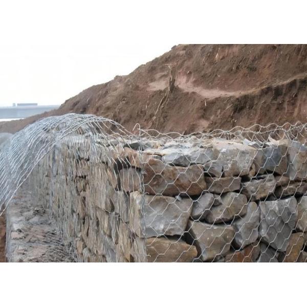 PVC / Hot-dip Galvanized Iron Wire Gabion Wire Mesh For Slope Protection