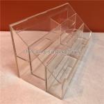 Retail Store 3 Step Counter Display Racks Clear Acrylic Display Holder For