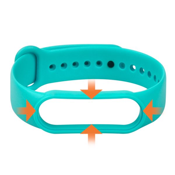 Waterproof TPU Rubber Strap · Compatible With Xiaomi Mi Band Series
