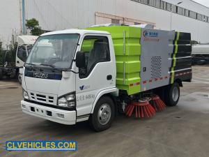 China 130hp 7cbm ISUZU Road Sweeper Truck Water Jetting 15000L 6900mm*220mm0*2670mm on sale