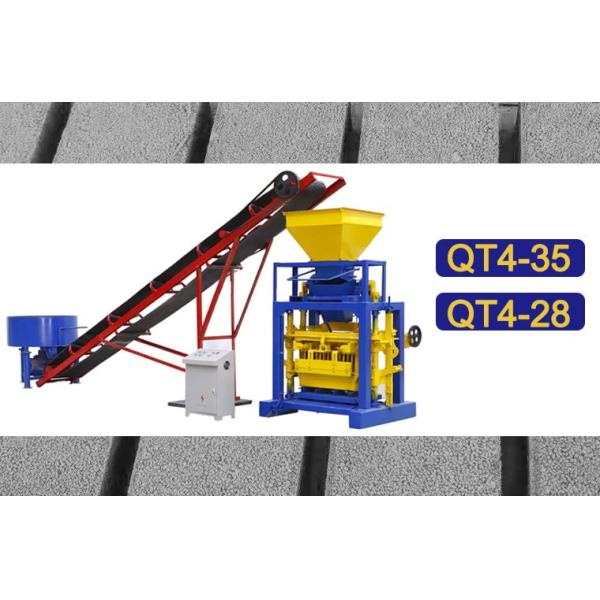 QT4-28 full automatic hollow interlocking brick making machine