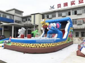 China Special Shape Kids Animal Commercial Inflatable Slide For Birthday Party Or For Business Rental on sale