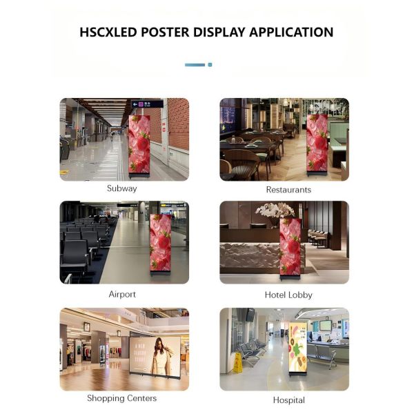 P1.53 Foldable LED poster screen LED Poster Display