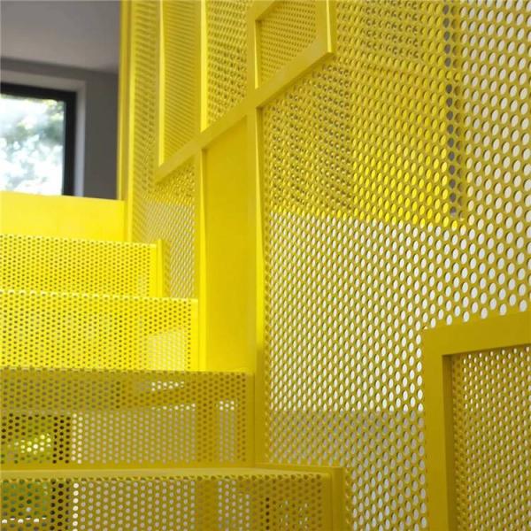 Soundproof Interior Decorative Ceiling Mesh / Perforated Stainless Steel Panels