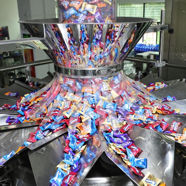 10 Heads Pop Corn Automatic Weighing Packing Machine for Candy