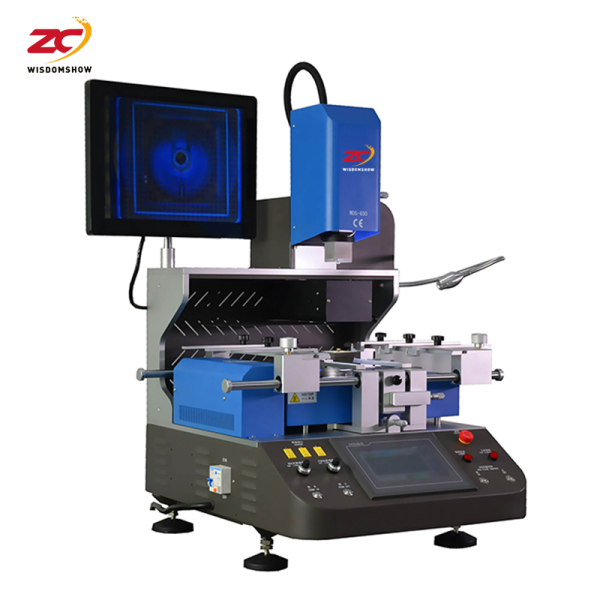 WDS650 BGA Rework Station with Triple-Zone Heating HD Optical Alignment and Touchscreen Interface for Precision BGA Repair