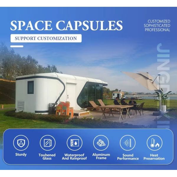 Prefabricated Outdoor Space Capsule Steel Structure Container Capsule House