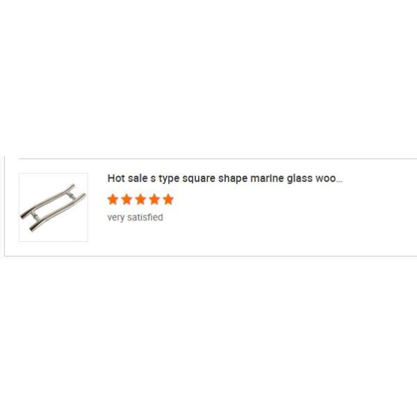 16" Heavy Duty H Shape Sliding Door Handle for Double Sided Chrome Push Pull Doors