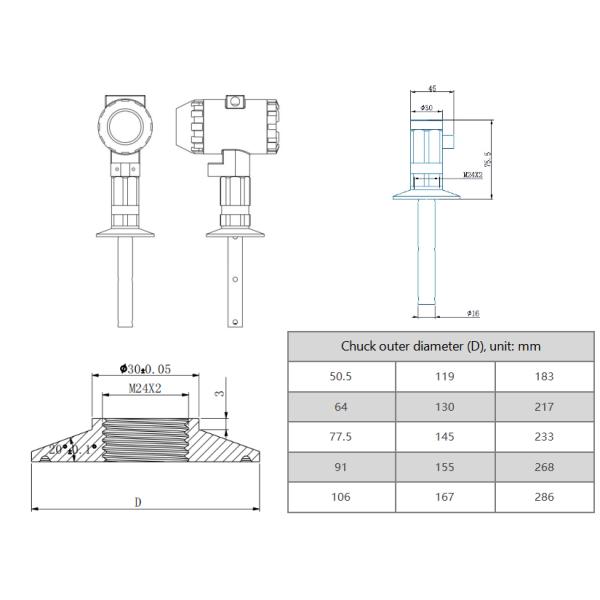 Precise Food Grade Level Switch for Industrial Automation System