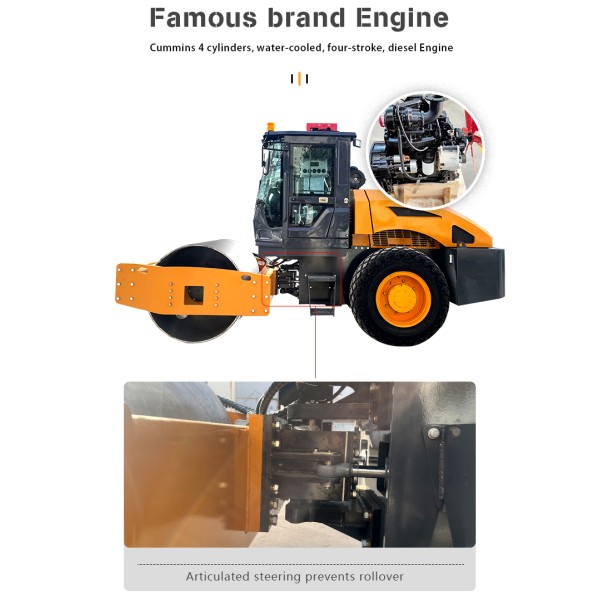 Single Drum Tandem Vibratory Road Roller Second Hand Compactor