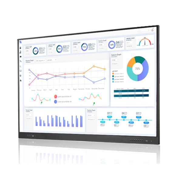 55 Inch 4K Resolution Interactive Touch Screen Whiteboard with 20 Points Touch