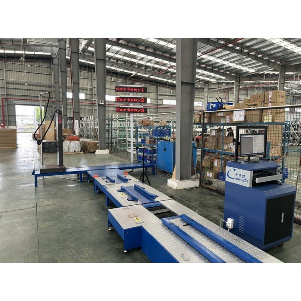 Cartesykj deliver to VN 2-wheeled Motorcycles Centralized Testing Line Include Brake Force Axle Load Speedometer Clamping Wheel Alignment Headlight