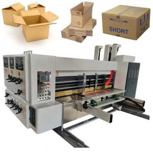 Buy cheap Mini Type Corrugated Box Printing Machine 3 Color Combined Cutting product