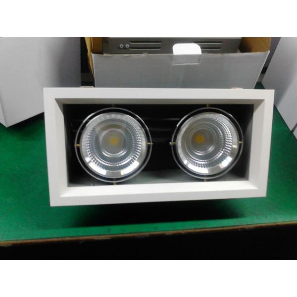 Resistental recessed cob downlight, recessed downlight 2x10w grille light
