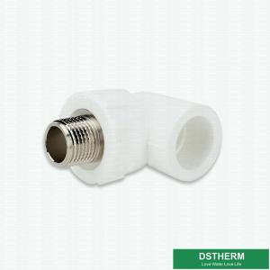 Buy cheap White Polypropylene Pipe Fittings 90°Male Threaded Elbow Ppr Water Pipe Heat Preservation product