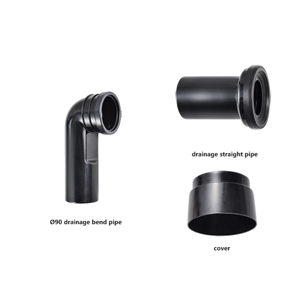 Bathroom toilet accessories, concealed cistern, flush wall-mounted sewage pipe, toilet bend pipe, inlet pipe