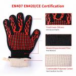 932F Extreme Heat Resistant BBQ Gloves BBQ Grill Glove For Cooking Baking