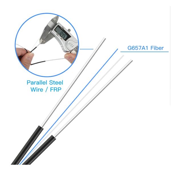 Weiruo Core GJYXCH GJYXFCH GJXH G657A1 FTTH Fiber Optic Drop Cable