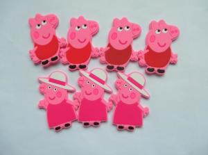 Buy cheap Funny 3d Cartoon Pig Shape Rubber Fridge Magnet PVC In Pink Color , Best Tourist Fridge Magnet Soft PVC product