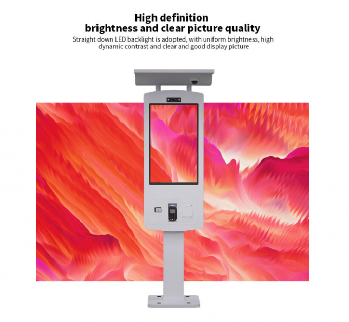 32 Inch Outdoor IP65 Self Service Checkout Kiosk With Aluminum Housing