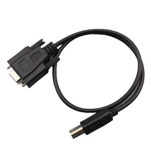 Buy cheap Custom RS232 Overmolding Cable Assemblies DB9 Female To USB 2.0 B Male Type product