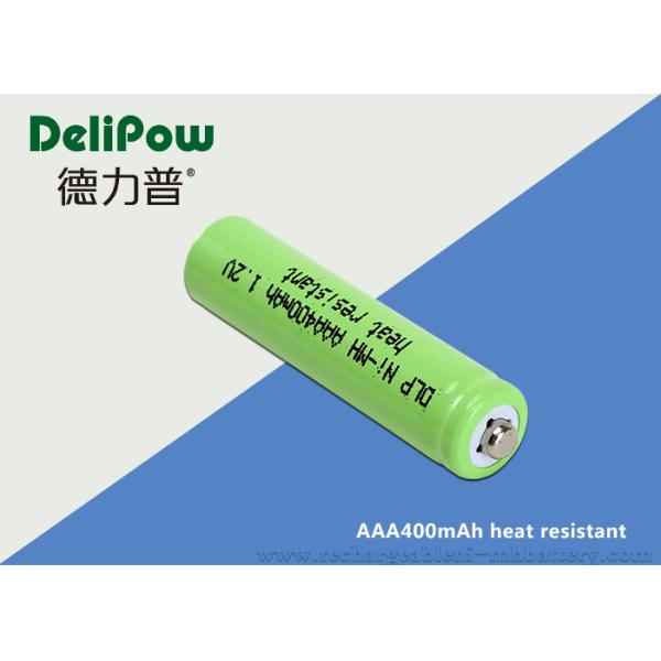 400mAh Heat Resistant Aaa Rechargeable Nimh Batteries 1.0v~1.2V Voltage