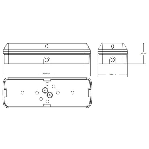 Bulk Head LED Porch Light 8W with 3CCT and Power Switchable with PIR Sensor with daylight threshold| Microwave Sensor with daylight threshold or