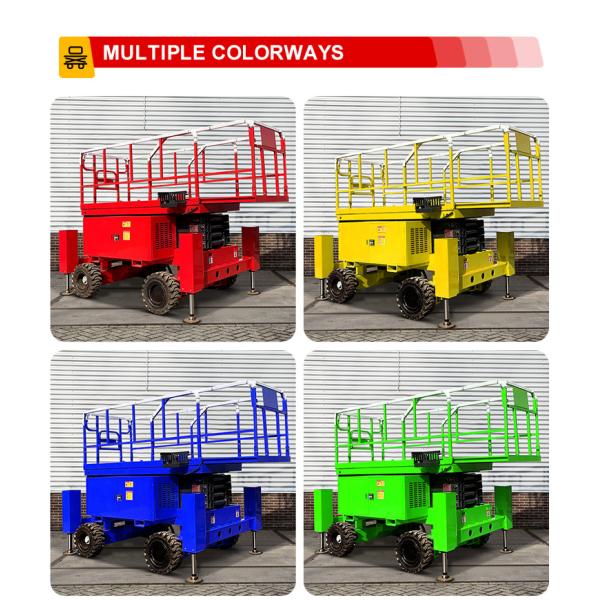 12m Off Road Type Automatic Lifter Table Full Electric Mobile Hydraulic Scissor Fork Lift Platform Price