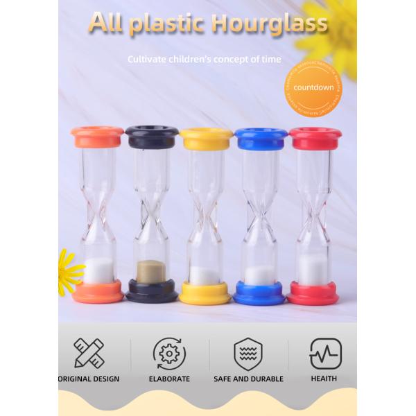 Plastic Decorative Hour Glasses , One Minute Sand Timer Hourglass