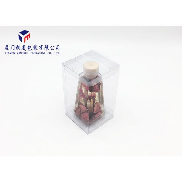 Two Inside Trays Rectangle Shape Clear Plastic Box Packging For Fragrance
