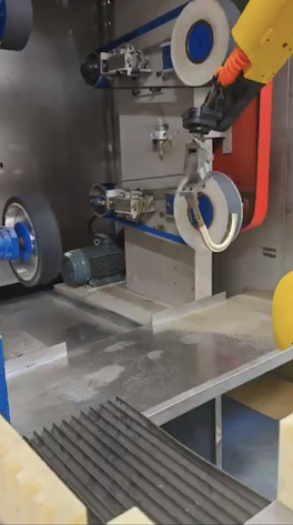 Precision Robotic Sanding Machine for J-Type Copper Alloy Bathroom Faucets