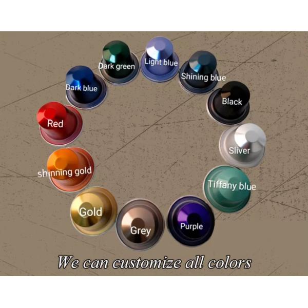 Empty Capsules Aluminum Foil Lid Coffee Capsule For Packaging Instant Coffee