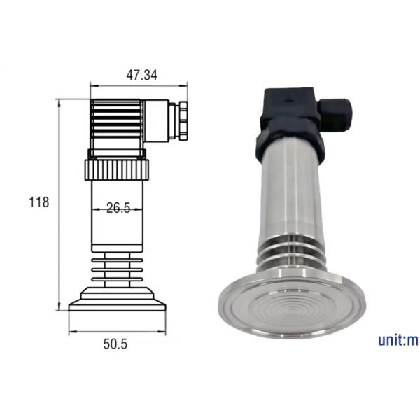 Sanitary 4-20mA Pressure Transmitter for Food Industry