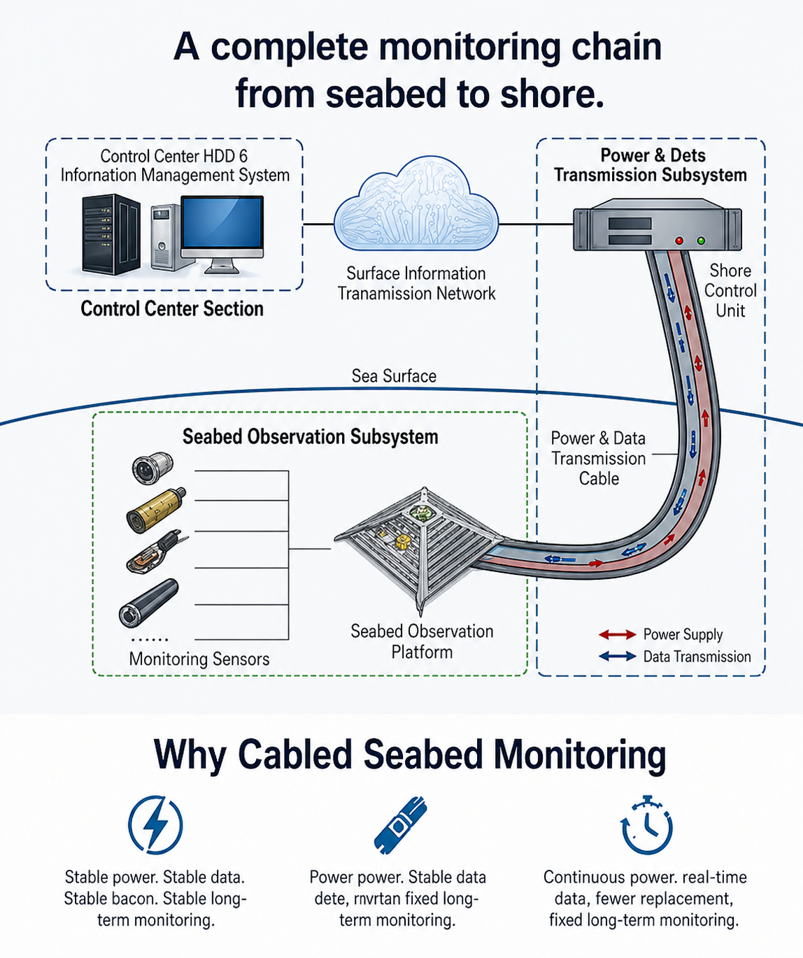 Real-Time Seabed Monitoring System for Marine Environmental Data Collection