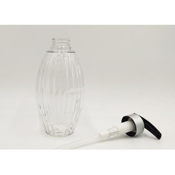 500ml PET Plastic Custom Cosmetic Bottles Silk Screen Printing With Lotion Pump