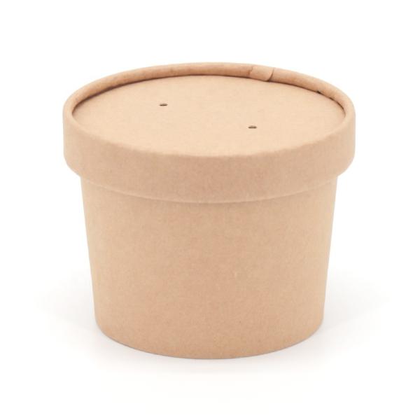 Custom Printing Paper Ice Cream Dessert Cup With Lid