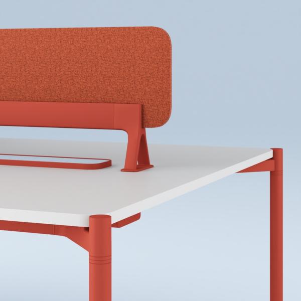 Flex Custom Rectangular 4 Person Office Workstation Desk Sleek Design Contemporary